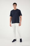 Regular Fit Bisiklet Yaka Erkek T Shirt 5904028 LACİVERT