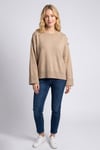 Regular Fit Bisiklet Yaka Kadın Kazak 26K0039K1 BEJ