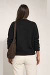 Regular Fit Bisiklet Yaka Kadın Kazak 26K0039K1 SİYAH