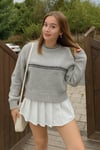 Regular Fit Bisiklet Yaka Kadın Kazak 25K0195K1 GRİ