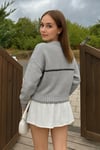 Regular Fit Bisiklet Yaka Kadın Kazak 25K0195K1 GRİ