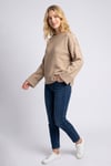 Regular Fit Bisiklet Yaka Kadın Kazak 26K0039K1 BEJ