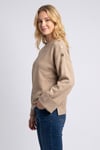 Regular Fit Bisiklet Yaka Kadın Kazak 26K0039K1 BEJ