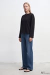 Regular Fit Bisiklet Yaka Kadın Sweat 1620070-900 SİYAH