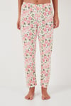 Regular Fit Bisiklet Yaka Kısa Kollu Kadın Pijama Takımı 65770105 SOMON