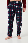 Regular Fit Bisiklet Yaka Kışlık Yumuşak Dokulu Polar Erkek Pijama Takımı 6096100 BORDO