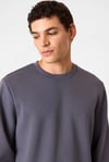 Regular Fit Bisiklet Yaka Örme Erkek Sweat BSW1205200000 105 GRİ