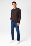 Regular Fit Bisiklet Yaka Örme Erkek Sweat BSW1205200000 113 KOYU KAHVE