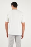 Regular Fit Bisiklet Yaka OYSHO Kumaş Erkek T Shirt 5904091 EKRU