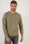 Regular Fit Bisiklet Yaka Pamuklu Erkek Sweat 5905337 HAKİ