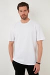 Regular Fit Bisiklet Yaka Pamuklu Erkek T Shirt 5902363 BEYAZ