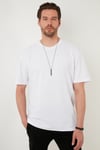 Regular Fit Bisiklet Yaka Pamuklu Erkek T Shirt 5902363 BEYAZ