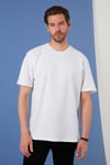 Regular Fit Bisiklet Yaka Pamuklu Erkek T Shirt 5902363 BEYAZ
