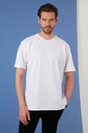 Regular Fit Bisiklet Yaka Pamuklu Erkek T Shirt 5902363 BEYAZ