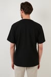 Regular Fit Bisiklet Yaka Pamuklu Erkek T Shirt 5902363 SİYAH