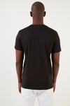 Regular Fit Bisiklet Yaka Pamuklu Erkek T Shirt 59023221 SİYAH