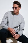 Regular Fit Bisiklet Yaka Pamuklu İçi Tüylü Yumuşak Şardonlu Erkek Sweat 5905255 GRİ MELANJ