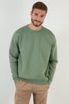 Regular Fit Bisiklet Yaka Pamuklu İçi Tüylü Yumuşak Şardonlu Erkek Sweat 5905255 Elma
