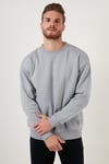 Regular Fit Bisiklet Yaka Şardonlu 2'li Paket Erkek Sweat 5905255S2 İndigo-Açık Gri