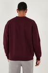 Regular Fit Bisiklet Yaka Şardonlu 2'li Paket Erkek Sweat 5905255S2 SİYAH-VİŞNE
