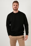 Regular Fit Bisiklet Yaka Şardonlu 2'li Paket Erkek Sweat 5905255S2 SİYAH-İNDİGO