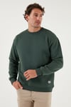 Regular Fit Bisiklet Yaka Şardonlu 2'li Paket Erkek Sweat 5905255S2 Nefti-Nefti