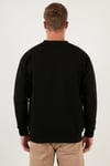 Regular Fit Bisiklet Yaka Şardonlu 2'li Paket Erkek Sweat 5905255S2 SİYAH-İNDİGO