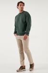Regular Fit Bisiklet Yaka Şardonlu 2'li Paket Erkek Sweat 5905255S2 Nefti-Nefti