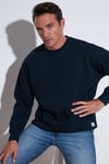 Regular Fit Bisiklet Yaka Şardonlu 2'li Paket Erkek Sweat 5905255S2 Koyu Lacivert-İndigo