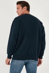 Regular Fit Bisiklet Yaka Şardonlu 2'li Paket Erkek Sweat 5905255S2 Koyu Lacivert-Koyu Lacivert