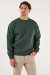 Regular Fit Bisiklet Yaka Şardonlu 2'li Paket Erkek Sweat 5905255S2 Nefti-Nefti