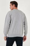 Regular Fit Bisiklet Yaka Şardonlu 2'li Paket Erkek Sweat 5905255S2 Gri Melanj-Gri Melanj
