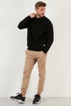 Regular Fit Bisiklet Yaka Şardonlu 2'li Paket Erkek Sweat 5905255S2 SİYAH-SİYAH