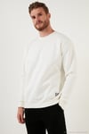 Regular Fit Bisiklet Yaka Şardonlu 2'li Paket Erkek Sweat 5905255S2 EKRU-SİYAH