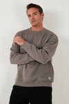 Regular Fit Bisiklet Yaka Şardonlu 2'li Paket Erkek Sweat 5905255S2 VİŞNE-TOPRAK