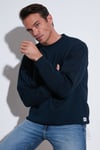 Regular Fit Bisiklet Yaka Şardonlu 2'li Paket Erkek Sweat 5905255S2 Açık Gri-Koyu Lacivert
