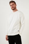 Regular Fit Bisiklet Yaka Şardonlu 2'li Paket Erkek Sweat 5905255S2 EKRU-VİŞNE