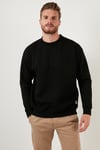 Regular Fit Bisiklet Yaka Şardonlu 2'li Paket Erkek Sweat 5905255S2 Koyu Lacivert-Siyah