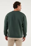 Regular Fit Bisiklet Yaka Şardonlu 2'li Paket Erkek Sweat 5905255S2 Nefti-Nefti