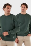 Regular Fit Bisiklet Yaka Şardonlu 2'li Paket Erkek Sweat 5905255S2 Nefti-Nefti