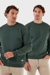 Regular Fit Bisiklet Yaka Şardonlu 2'li Paket Erkek Sweat 5905255S2 Nefti-Nefti