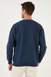 Regular Fit Bisiklet Yaka Şardonlu 2'li Paket Erkek Sweat 5905255S2 Koyu Lacivert-İndigo