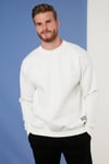 Regular Fit Bisiklet Yaka Şardonlu 2'li Paket Erkek Sweat 5905255S2 Açık Gri-Ekru