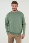 Regular Fit Bisiklet Yaka Şardonlu 2'li Paket Erkek Sweat 5905255S2 ELMA-SİYAH
