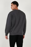 Regular Fit Bisiklet Yaka Şardonlu 2'li Paket Erkek Sweat 5905255S2 Antrasit-Antrasit