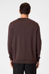 Regular Fit Bisiklet Yaka Triko Erkek Kazak BTR4005200000 113 KOYU KAHVE