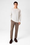 Regular Fit Bisiklet Yaka Triko Erkek Kazak BTR4005200000 101 BEYAZ