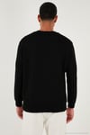 Regular Fit Bisiklet Yaka Uzun Kollu Erkek Sweat 5901066 SİYAH