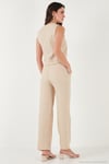 Regular Fit Bol Paça Yelekli Kadın Takım 67045162S4 TAŞ
