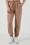 Regular Fit Cepli Kadın Eşofman Altı 5865798 BEJ